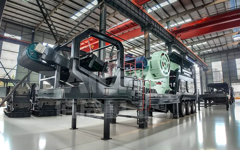 Дробилка для камней толщиной 100-1200 мм, Мобильная дробильная установка, Мобильная дробилка