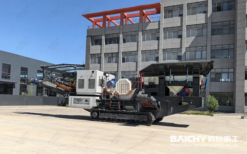 Решение для щековой дробилки на гусеничном ходу, Щековая дробилка на гусеничном ходу, Щековая дробилка